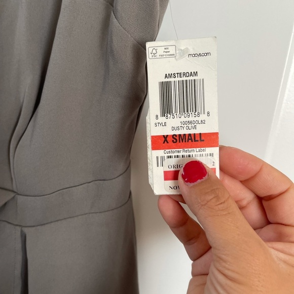 NWT BAR 111 Amsterdam dress in dusty olive - Picture 2 of 5